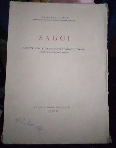 Cicala saggi esercitazioni - saggi, di
