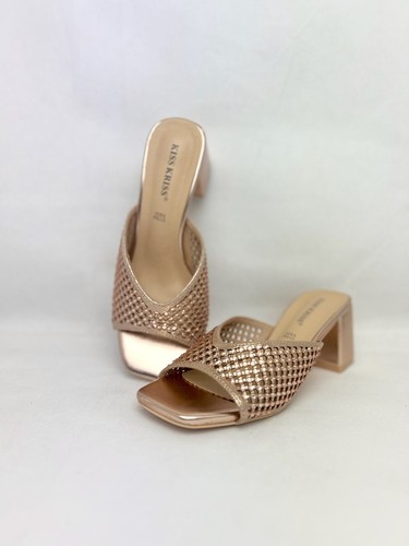 Ciabatta donna elegante dorata - donna,
