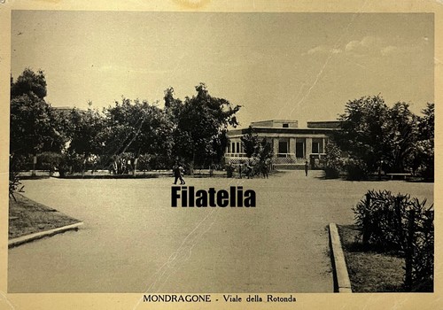 Cartolina mondragone viale - cartolina,