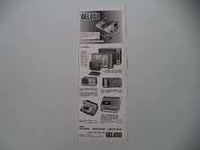 advertising Pubblicità 1970 GELOSO RADIO G16 6/410/REGISTRATORE G 19 153/19 113