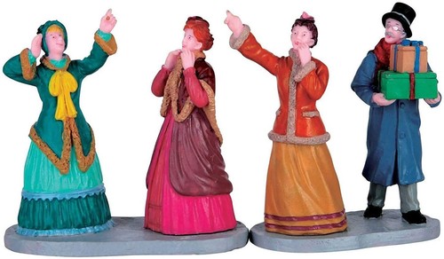 Lemax set window shoppers - lemax,