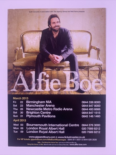 Alfie boe firmato scheda - alfie,