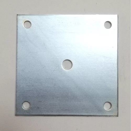 Piastra zincata 230x230mm per