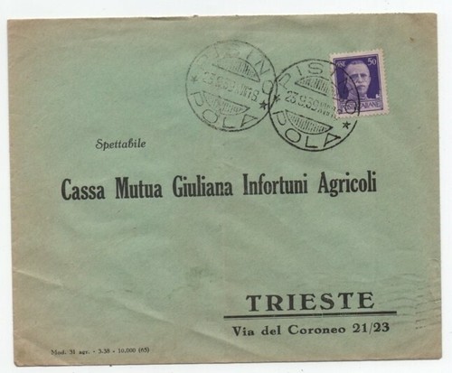 Istria pisino pola - istria, 23/9/1939