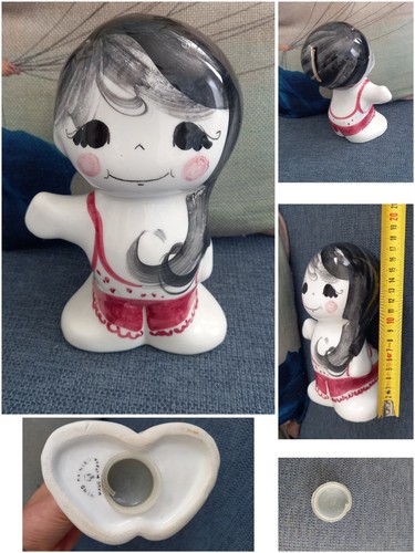 Vintage salvadanaio bambina - vintage,