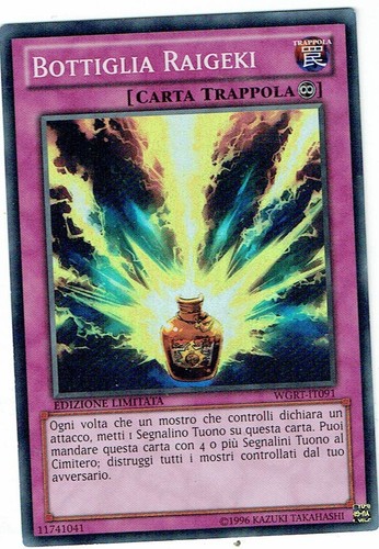 Carta wgrt bottiglia - yu-gi-ho,