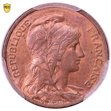 Moneta francia 1 centime - moneta,