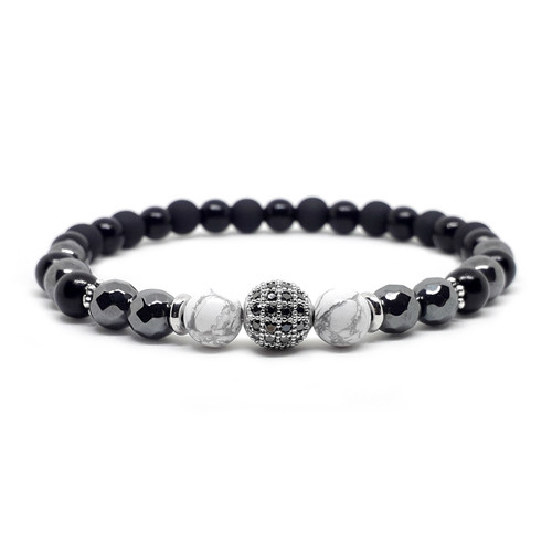 Bracciale sfera pavé con - bracciale,