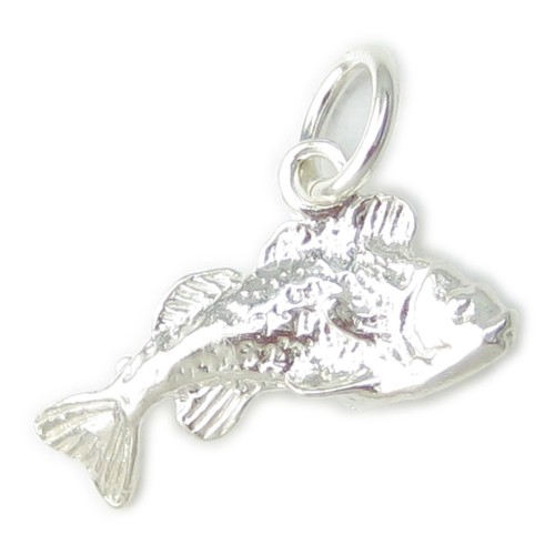 Ciondolo pesce argento - pesce,