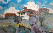 Dipinto ad olio espressionista