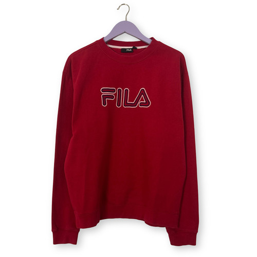 Felpa fila vintage rossa - vintage,