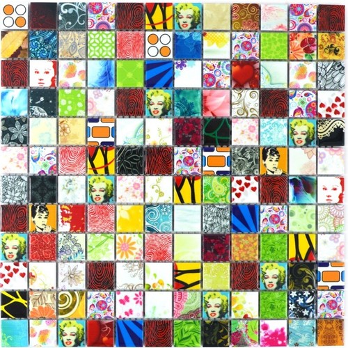 Mosaico ceramica pop art - mosaico,