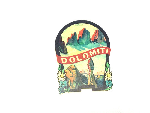 Adesivo viaggio dolomiti - adesivo,