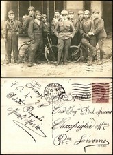 Fotografica - uomini e biciclette - viaggiata Firenze 6.4.1928