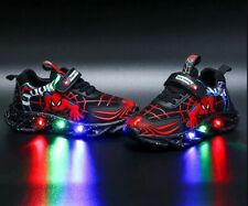 Scarpe bambini Luci Spiderman Led Sport Sneakers Luminose