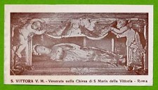 santino -holy card- image pieuse Heiligenbildchen  Santa Vittoria V.M.