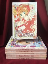 lotto 7 MANGA CARD CAPTOR SAKURA shojo CLAMP prima ediz. 1-2  4/8 star comics