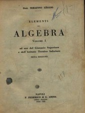 ELEMENTI DI ALGEBRA - VOLUME 1