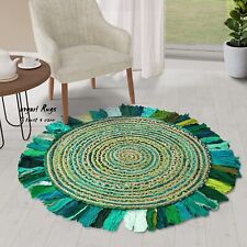 Tappeto iuta cotone design tappeto 100% fatto a mano intrecciato casale look rustico