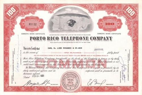 Porto rico telephone - rico, co.