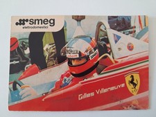 Cartolina fotografica Gilles Villeneuve, firmata ORIGINALE MAURO FORGHIERI