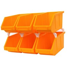 6-Pack Stackable Storage Bins
