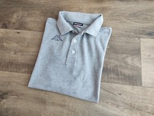 Kappa Polo uomo grigia colletto loggato scritta grande anno 2010 taglia M