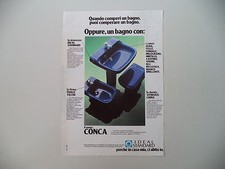 advertising Pubblicità 1978 IDEAL STANDARD BAGNO CONCA