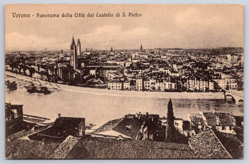 Cartolina antica italia verona - italia,