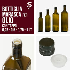 Bottiglie Marasca per olio in vetro  con tappo