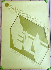 CERAMICHE GABBIANELLI AFFICHE EURODOMUS 4 TORINO 1972 - DESIGN MODERNARIATO