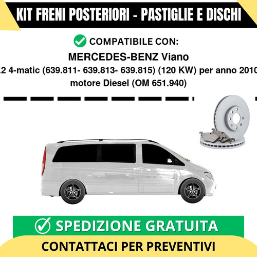 Kit freni posteriori per - kit,