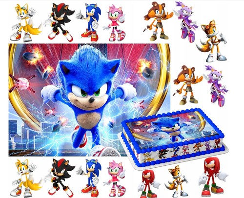 Sonic riccio blu commestibile