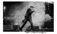 QUADRO MODERNO RITRATTO VASCO ROSSI MODENA PARK DIPINTO A MANO ARREDO CASA LETTO