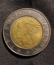 MONETA 500 LIRE 1996 ISTAT