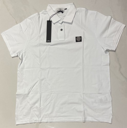 Polo stone island bianco - stone,