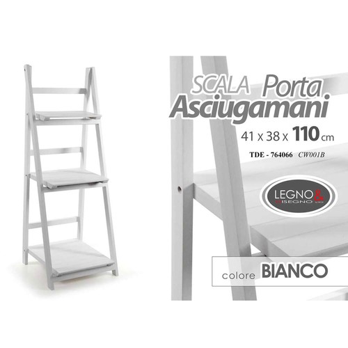 Scala portasciugamani bianca - portasciugamani,