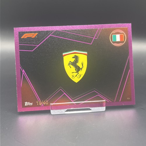 Logo ferrari viola parallelo - viola,