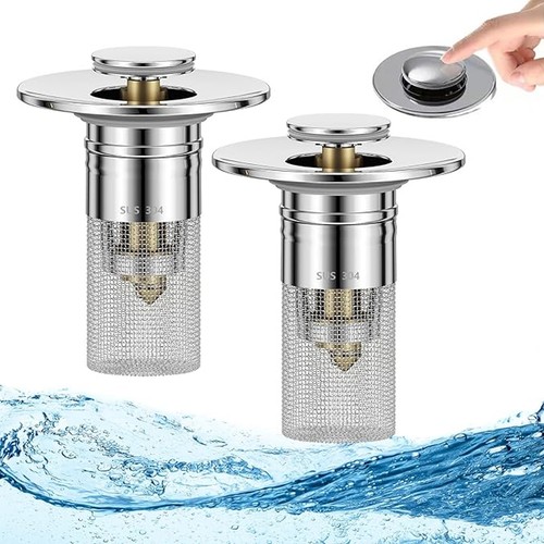 Tappo per lavandino bagno - 2x,