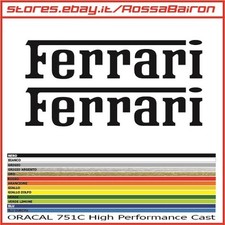 KIT 2 ADESIVI FERRARI SCRITTA