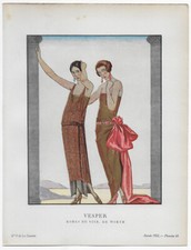 George BARBIER  "Vesper" Robe