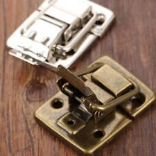 Antico bauletto legno baule baule valigia chiusura a levetta ferramenta