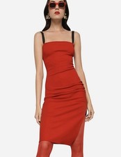 DOLCE & GABBANA Ruched Red