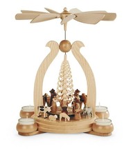 Piramide di Luce Tè da Tavolo Santa Racconto 1-stöckig Natura Con Tealight