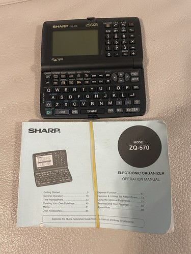 Sharp 570 organizzatore - zq-570,