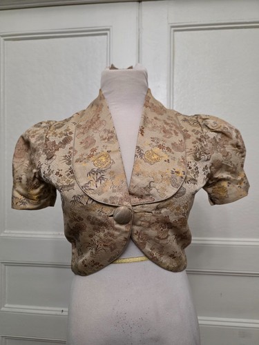Bolero broccato seta cinese