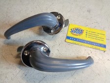COPPIA MANIGLIE PORTA INTERNE DX+SX ALFA ROMEO - RENAULT DAUPHINE - ORIGINALI