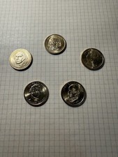 Lotto 5 monete 1 Dollaro Presidenziale