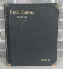 HAYDNI QUATUORS N.37-83 VOLUME II - SPARTITI - 183 PAGINE - PRIMI DEL 900