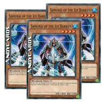 3x SAMURAI OF THE ICE BARRIER • Comune • HAC1 EN038 • 1Ed • YUGIOH! • ANDYCARDS